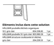 Hallbar - Eléments Inclus Dans Cette Solution offre sur IKEA