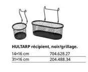 Hultarp Récipient Noir/grillage. offre sur IKEA