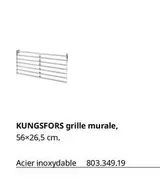 Kingsfors Grille Murale offre sur IKEA