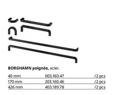 Borghamn Poignée, Acier. offre à 227,99€ sur IKEA