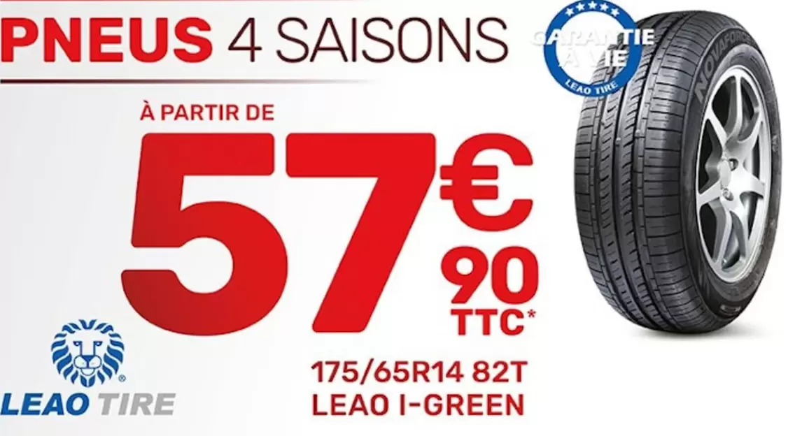 Leao Tire  - Pneus 4 Saisons offre à 57,9€ sur AD Auto