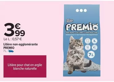 Premio - Litière Non Agglomérante offre à 3,99€ sur Carrefour City