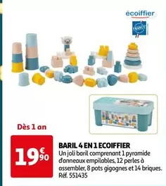 Écoiffier - Baril 4 En 1  offre à 19,9€ sur Auchan Hypermarché