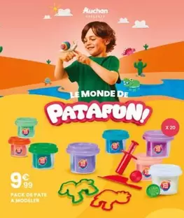 Pack De Pate A Modeler  offre à 9,99€ sur Auchan Hypermarché