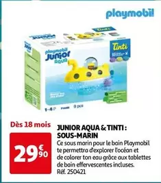 Playmobil - Junior Aqua & Tinti: Sous-marin offre à 29,9€ sur Auchan Hypermarché