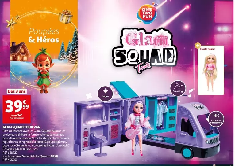 One Two Fun - Glam Squad Tour Van offre à 39,99€ sur Auchan Hypermarché