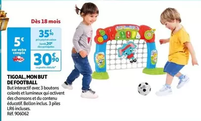 Tigoal - Mon But De Football offre à 30,9€ sur Auchan Hypermarché