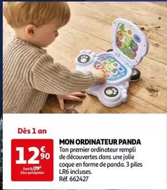 Mon Ordinateur Panda offre à 12,9€ sur Auchan Hypermarché