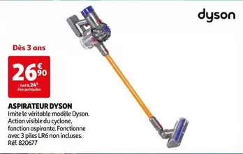 Dyson - Aspirateur offre à 26,9€ sur Auchan Hypermarché