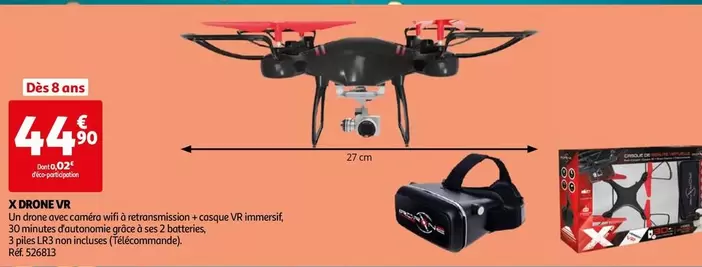 X Drone VR offre à 44,9€ sur Auchan Hypermarché