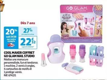 Go Glam - Cool Maker Coffret 60 Nail Studio offre à 27,9€ sur Auchan Hypermarché