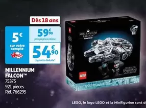 LEGO - Millennium Falcon  offre à 54,9€ sur Auchan Hypermarché