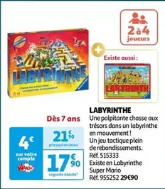 Labyrinthe offre à 17,9€ sur Auchan Hypermarché