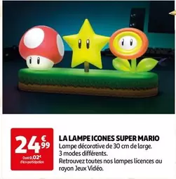 La Lampe Icones Super Mario offre à 24,99€ sur Auchan Hypermarché