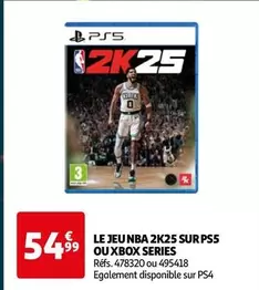 Microsoft - Le Jeu Nba 2K25 Sur Ps5 Ou Xbox Series offre à 54,99€ sur Auchan Hypermarché