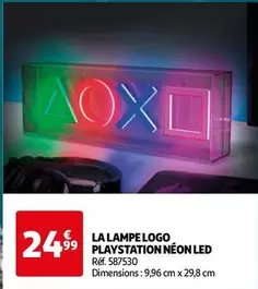 La Lampe Logo Playstation Neon Led offre à 24,99€ sur Auchan Hypermarché