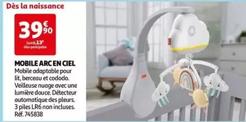 Fisher Price - Mobile Arc En Ciel offre à 39,9€ sur Auchan Hypermarché