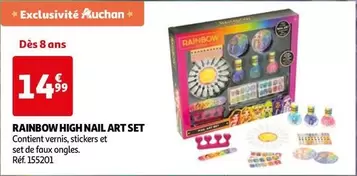 Auchan - Rainbow High Nail Art Set offre à 14,99€ sur Auchan Hypermarché