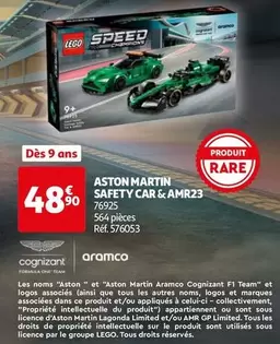 LEGO - Aston Martin Safety Car & AMR23 offre à 48,9€ sur Auchan Hypermarché