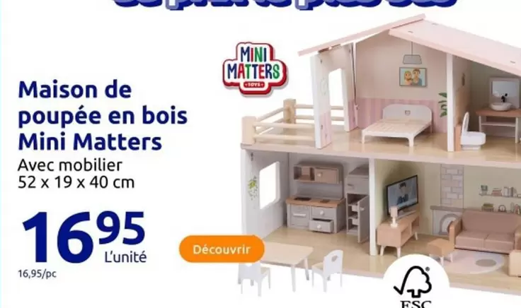 Mini Matters - Maison De Poupée En Bois