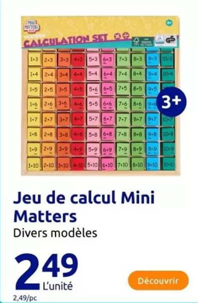 Matters - Jeu De Calcul Mini