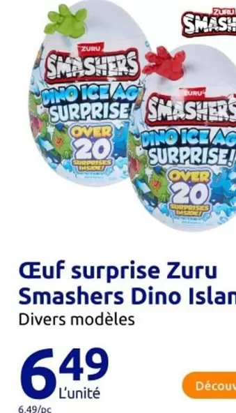 Oeuf Surprise Zuru Smashers Dino Island