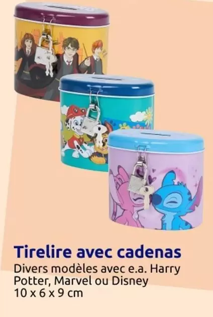 Disney - Tirelire avec cadenas