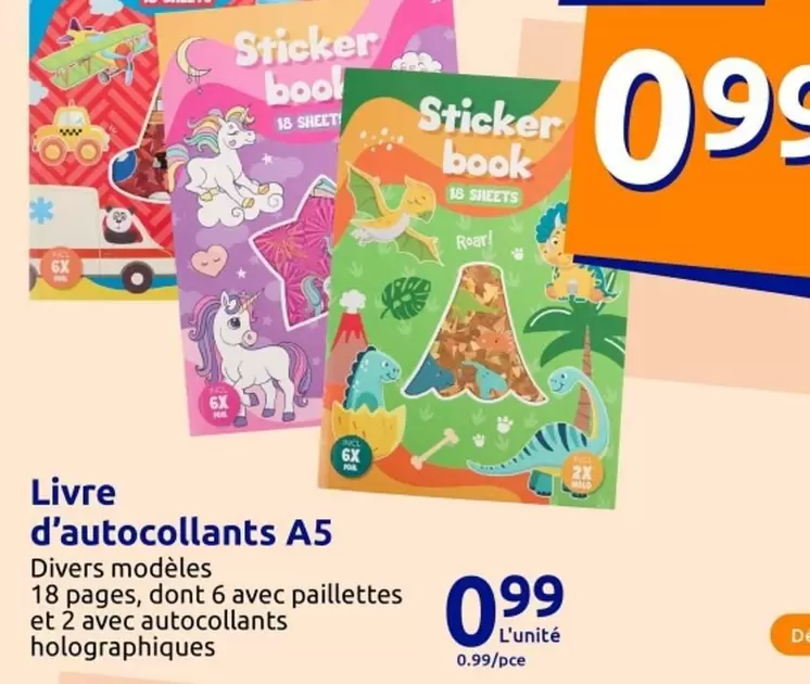 Livre D'Autocollants A5