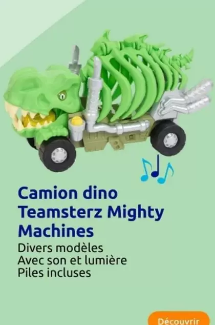 Camion Dino Teamsterz Mighty Machines