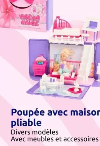 Poupée Avec Maison Pliable