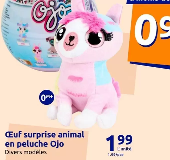 Ouf Surprise Animal En Peluche Ojo