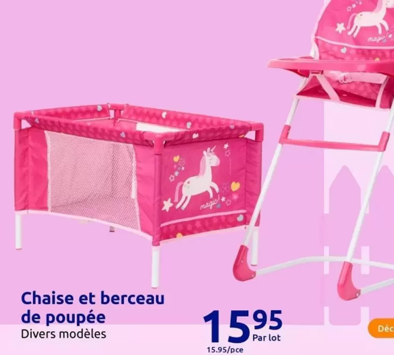 Chaise Et Berceau De Poupée