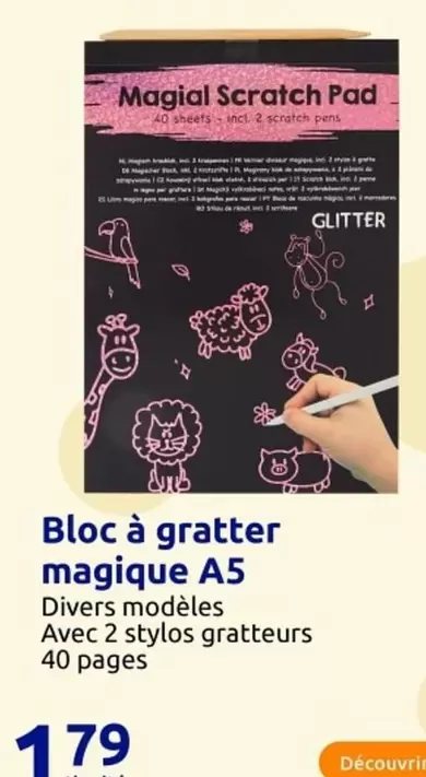 Bloc À Gratter Magique A5