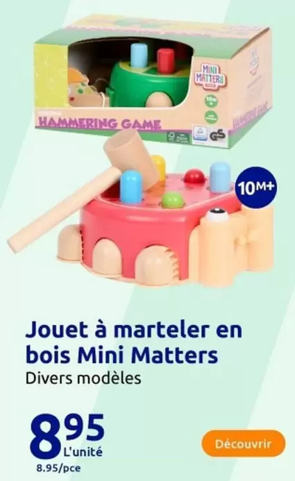 Mini Mattress - Jouet À Marteler En Bois