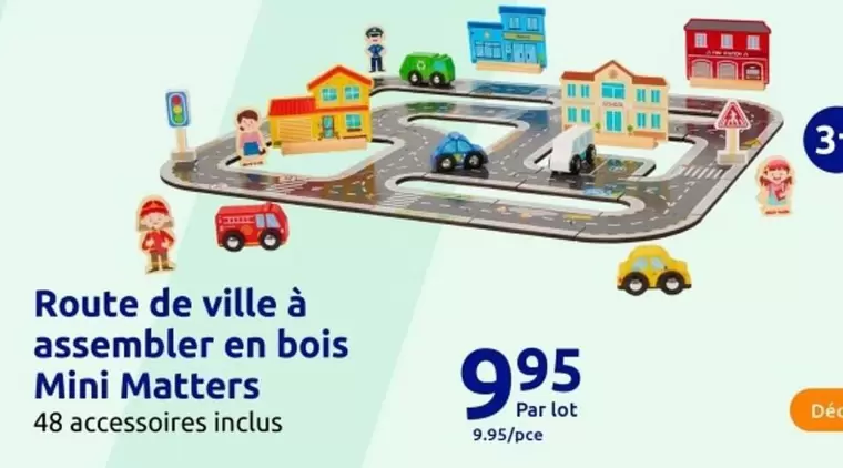 Mini Matsters - Route De Ville A Assembler En Bois