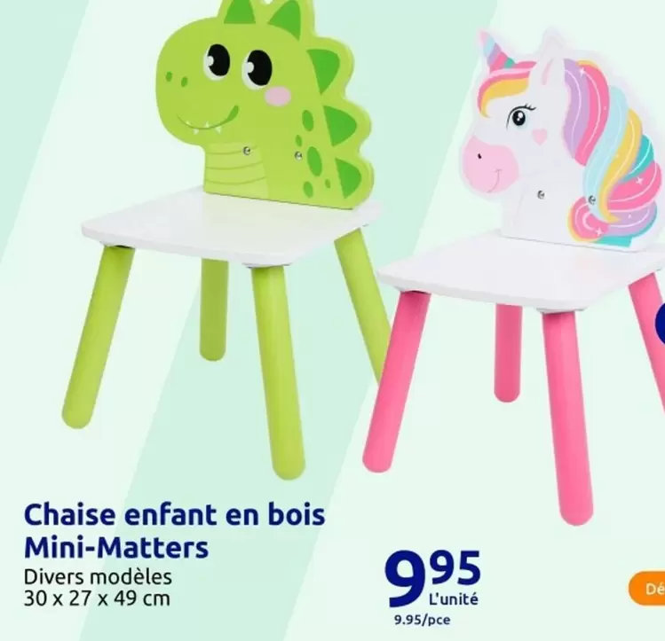 Chaise Enfant En Bois Mini-matters