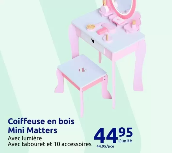 Coiffeuse En Bois Mini Matters