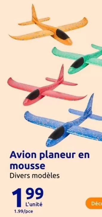 Avion Planeur En Mousse