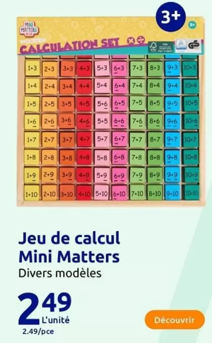 Jeu De Calcul - Mini Matters