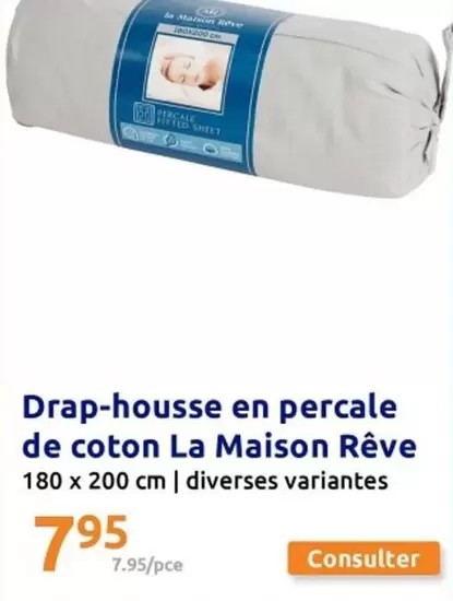 Drap-house En Percale De Coton La Maison Rêve