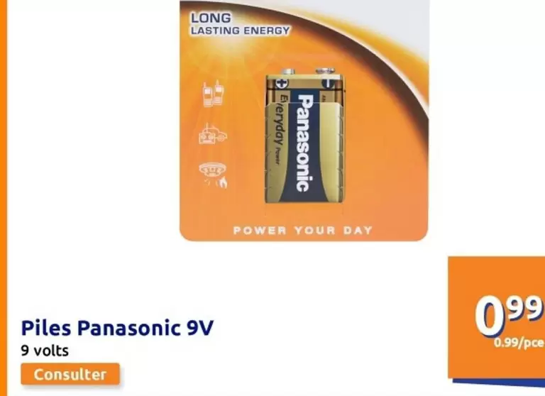 Panasonic - Piles 9v