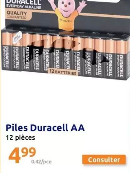 Duracell - Piles  Aa