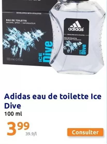 Adidas - Dive -  Eau De Toilette Ice