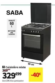 saba - Saba - Cuisinière Mixte