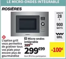 TOUS - Micro-ondes Intégable