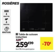 Rosières - Table De Cuisson Induction