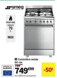 Smeg - Cuisiniere Mixte