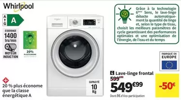 Whirlpool - Lave-linge Frontal