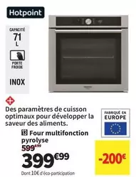 Hotpoint - Inox - Four Multifonction Pyrolyse