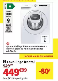 L'Achat Main Du Moment - Lave-linge Frontal